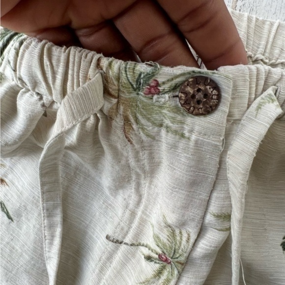 Laua Silk Pants Size Large Tropical Vacation Palm Prints‎ - Picture 8 of 16